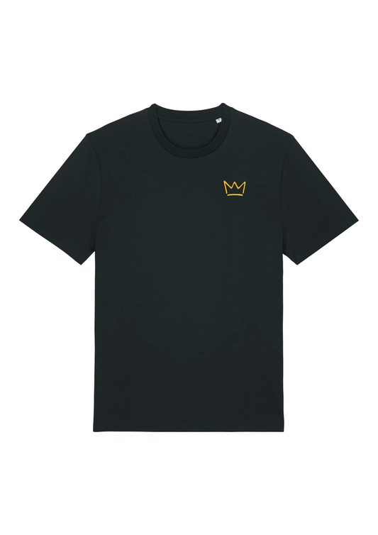 T-shirt Unisex mit Retro-Print (schwarz)