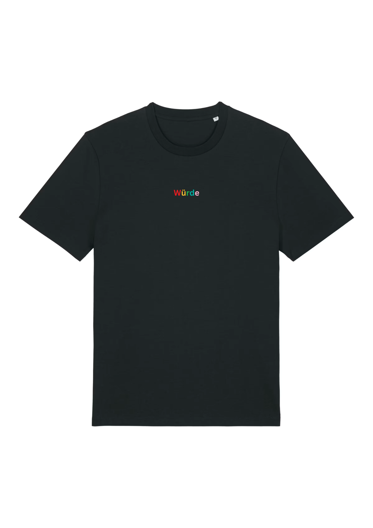T-shirt Unisex mit Retro-Print (schwarz)
