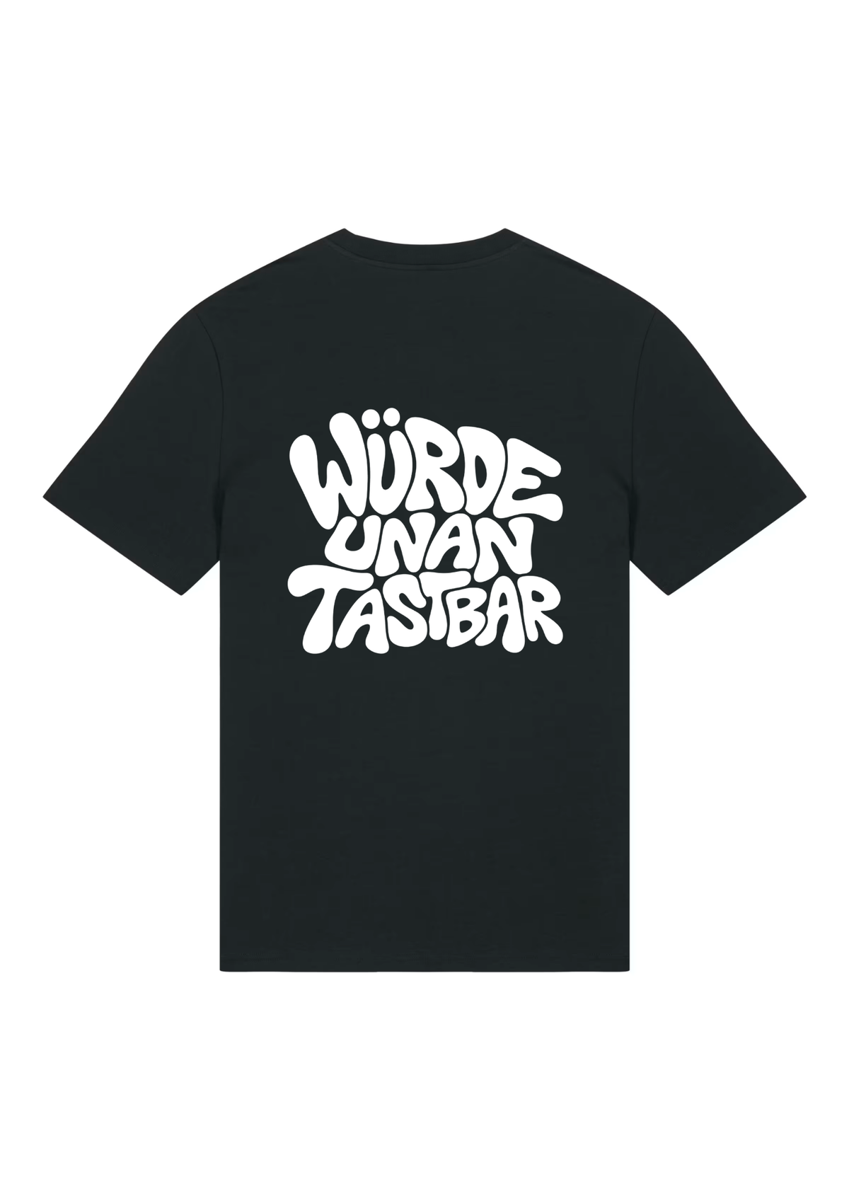 T-shirt Unisex mit Retro-Print (schwarz)