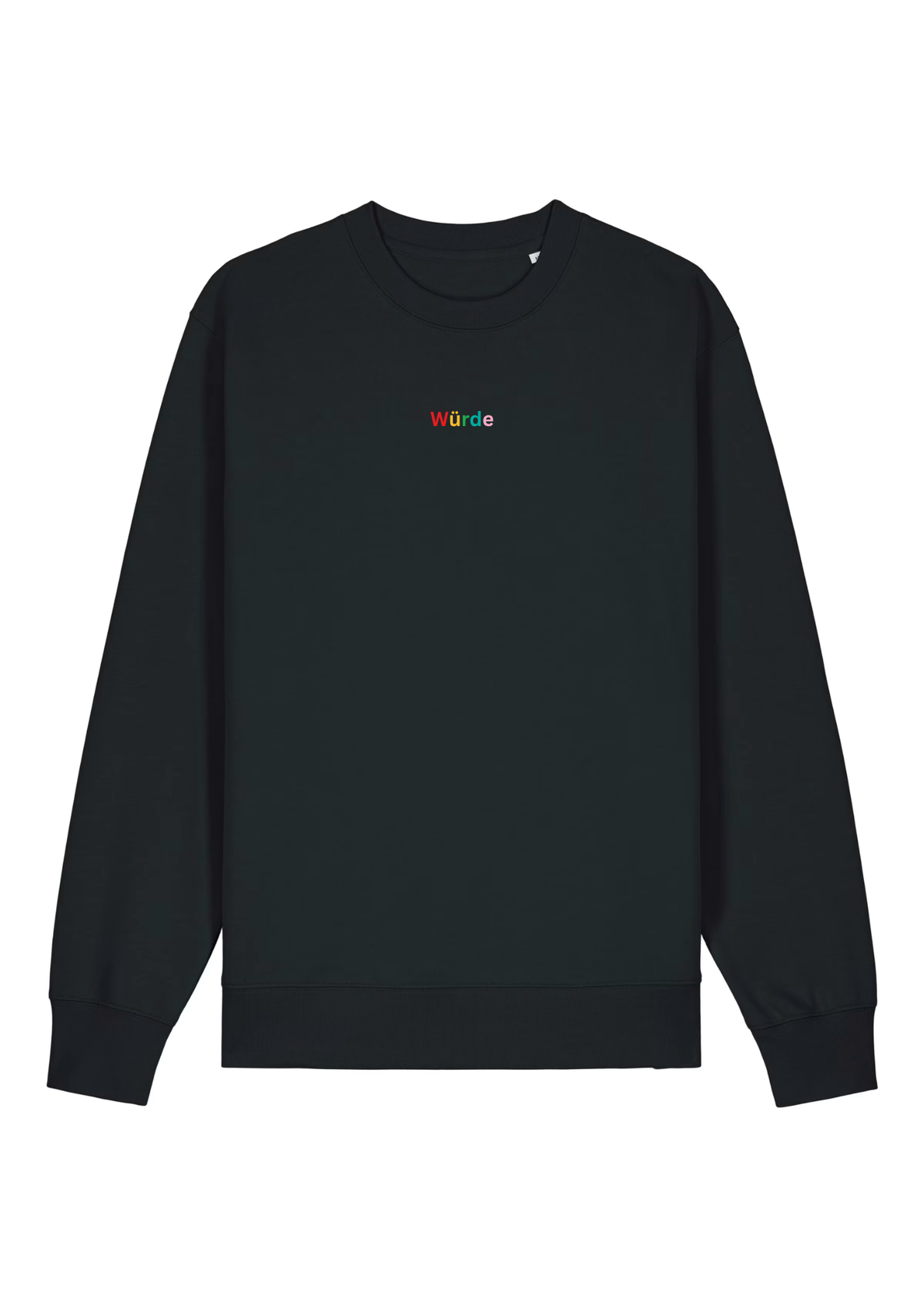 Sweatshirt mit Retro-Print (schwarz)
