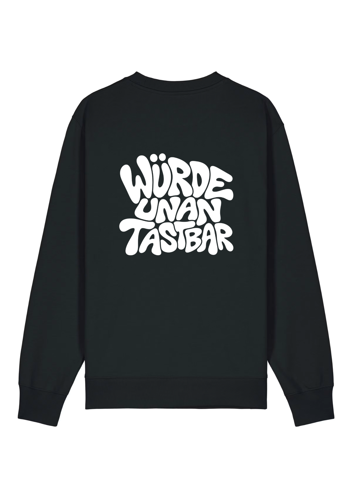 Sweatshirt mit Retro-Print (schwarz)