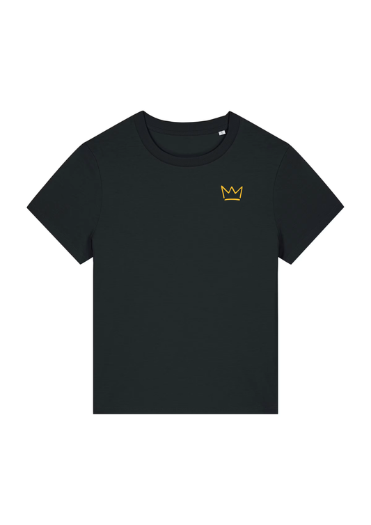 T-shirt Frauen mit Retro-Print (schwarz) (Kopie)