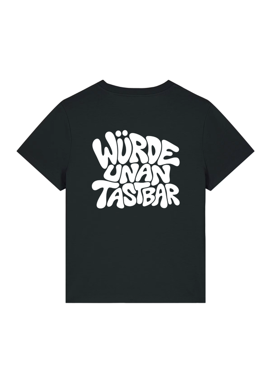 T-shirt Frauen mit Retro-Print (schwarz) (Kopie)